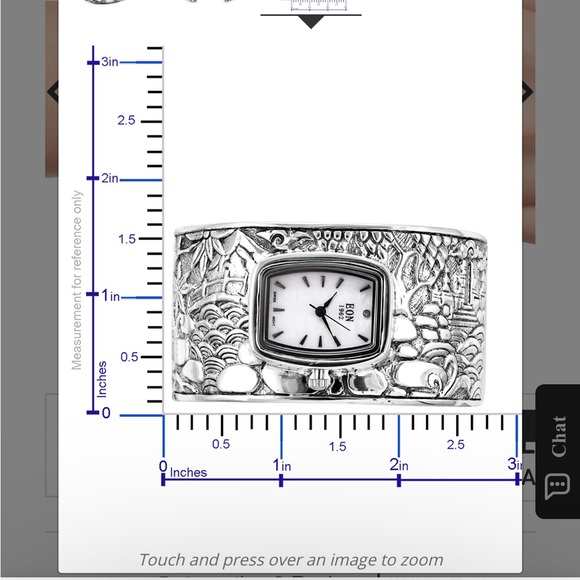 BALI LEGACY EON 1962 Swiss Movement Cuff Bracelet Watch in Sterling Silver - Picture 7 of 9